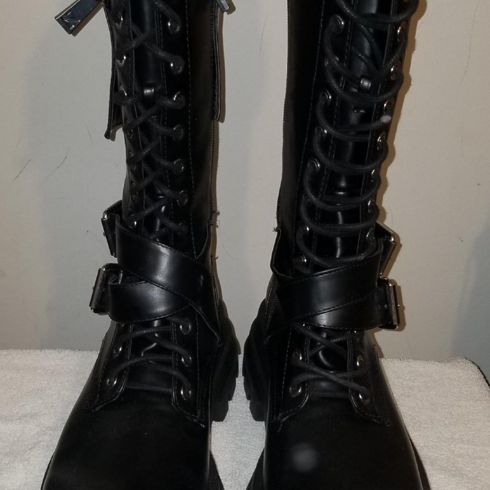 Black High laced boots